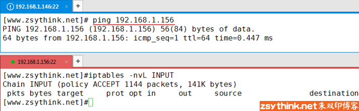 iptables-ping-show